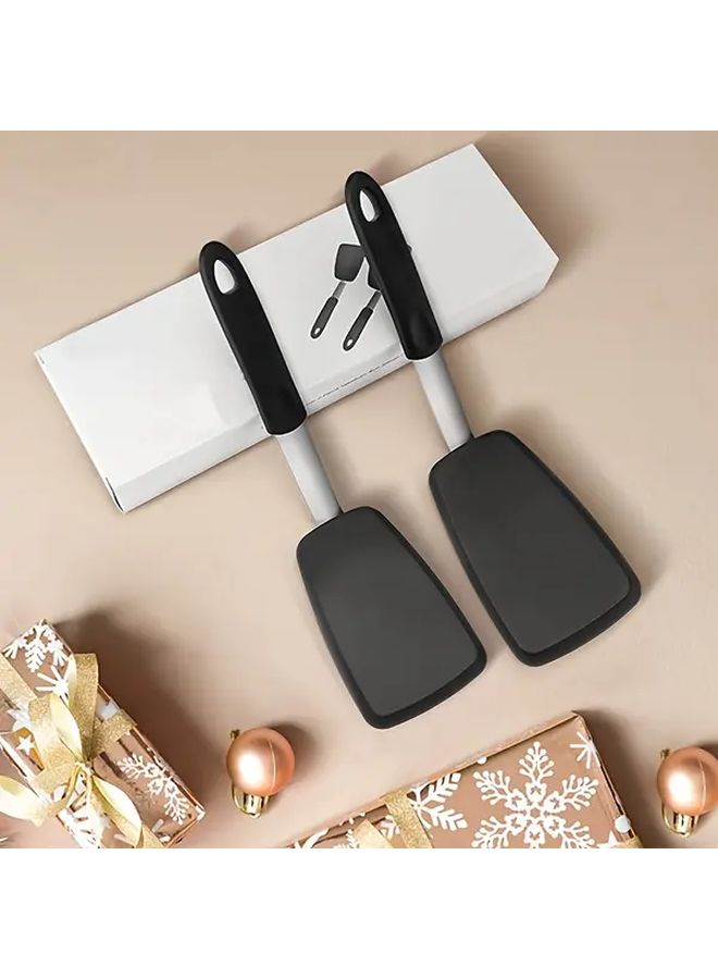 Large Heat Resistant Silicone Spatula Non Stick Up To 600F For Eggs Burgers Pancakes - Image 1