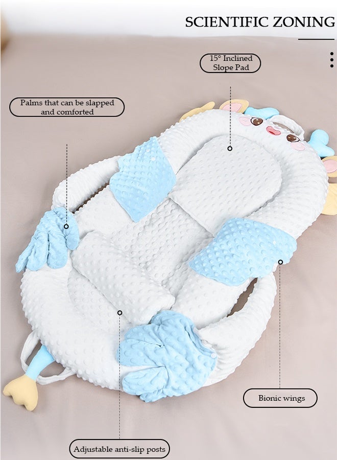 DUNISO Baby Nest Pod for Newborn 3 Modes Soothing Baby Lounger with Heatable Hands 0-12 Months Reversible Infant Sleeping Bed Portable Co-Sleeping Baby Bassinet Newborn Essentials - Image 3