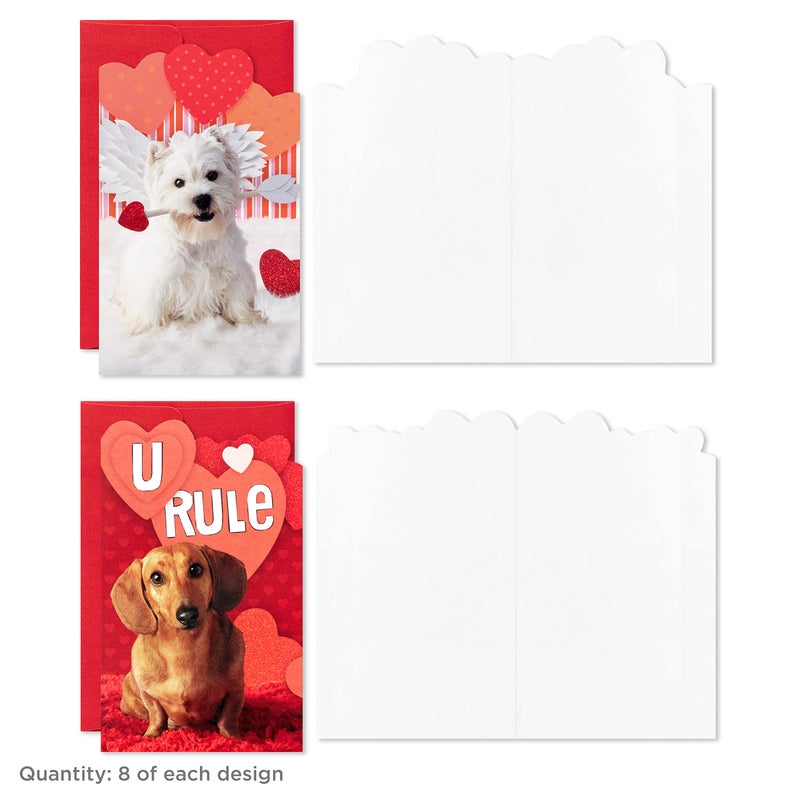 Hallmark Mini Valentines Day Cards and Stickers for Kids School, Dogs (32 Classroom Valentines with Envelopes) - Image 4