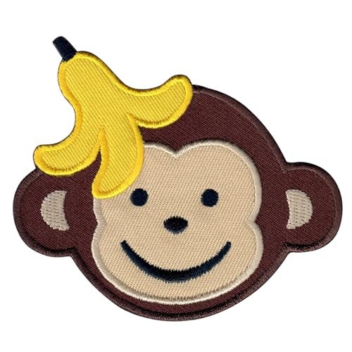 PatchMommy Monkey Patch, Iron On/Sew On - Appliques for Kids Children - Image 1