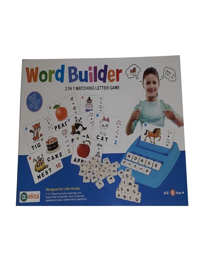 Ekta Word Builder 2 in 1 Letters Matching Game, Educational Game for Pre-School Kids - Image 1