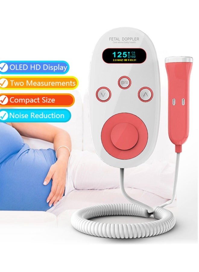 Jccgoo - Portable Ultrasound Doppler Fetal Handheld Digital Baby Heart Rate Monitor - Image 1