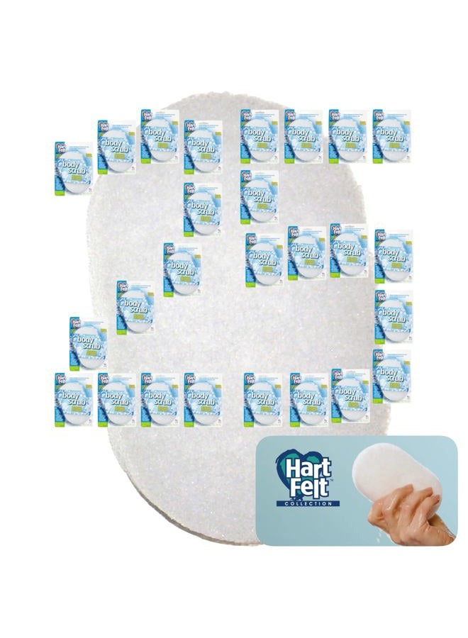 HartFelt Bath Sponges for Shower | Oval Body Wash Scrubber for Exfoliating Skin | Clean and Refresh Body, Back & Arms | Chemical-Free Body Sponge | Made in USA - Pack of 25 - Image 1