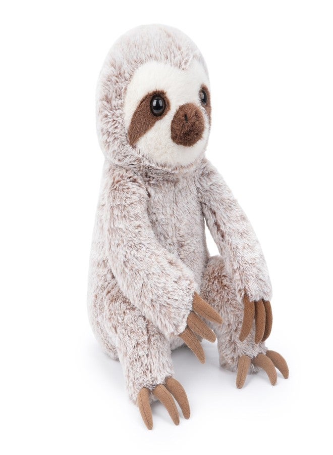 WEIGEDU Sloth Stuffed Animal Plush Toy Cute Sitting Three Toed Sloth with Shaggy Fur Soft Rainforest Jungle Gift for Kids 12 Inch Grey - Image 2