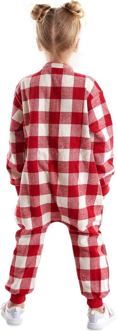 Denokids Fox Plaid Girl's Woven Overalls  - Image 3