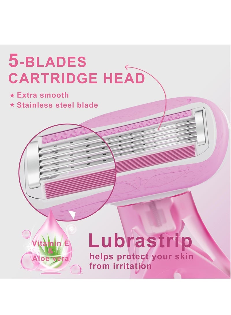 general Mini Razors for Women On The Go,Extra Smooth 3 Blade Shaving Razors for Women,Includes 1 Women's Mini Razor and 1 Travel Case, Pink,Travel Essentials for Women - Image 3