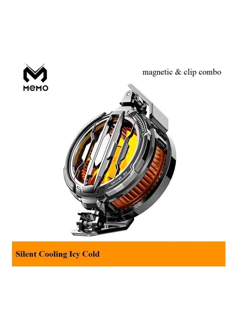 Memo CX07 Mobile Phone Cooling Fan with RGB Lights – Adjustable Back-Clip Game Phone Cooler – Portable Semiconductor Heatsink Radiator for Smartphones – Efficient Heat Dissipation, Silent Operation, Compatible with Most Phones – Perfect for Gaming & Streaming  - Image 5