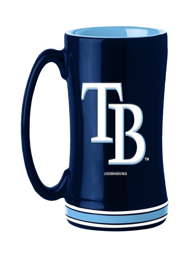 Logo Brands 528-C14RM: Tampa Bay Rays 14oz Relief Mug