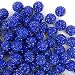 Jukercici 10mm Clay Rhinestone Beads for Bracelets 100 Pcs Sparkle Crystal Beads for Jewelry Making Glitter Round Shamballa Disco Ball Design for DIY Crafts Necklace Earrings Decoration Dark Blue - Image 2