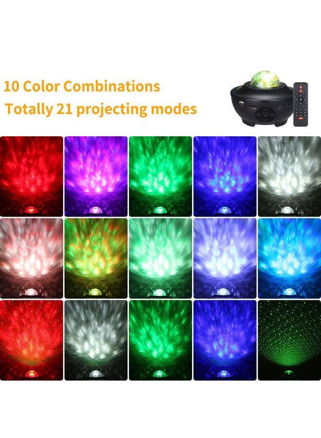 Tomshine Tomshine Starry Projector Light Wi-Fi Connection Smartphone APP Control Adjustable 21 Lighting Modes Remote Star Built-in BT Music Player Gifts for Bedroom Birthday Wedding Decor Party Black 16.6*13*16.6cm  - Image 5