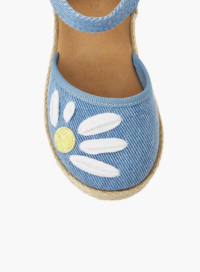 Peppermint Girls Hook & Loop Espadrille Shoes - Image 4