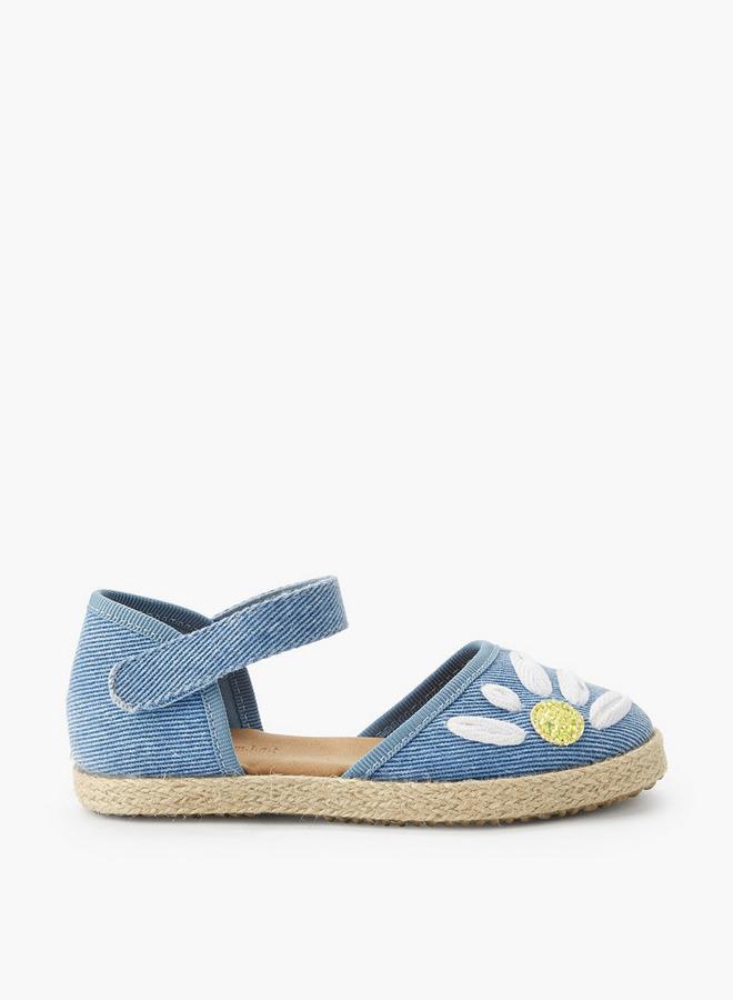 Peppermint Girls Hook & Loop Espadrille Shoes - Image 3