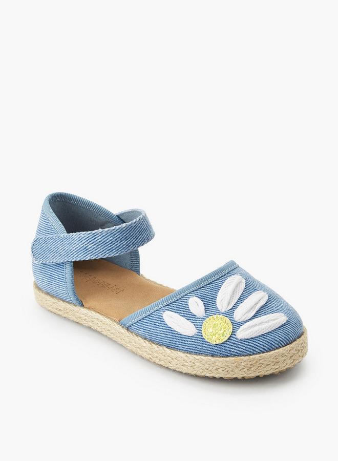 Peppermint Girls Hook & Loop Espadrille Shoes - Image 2