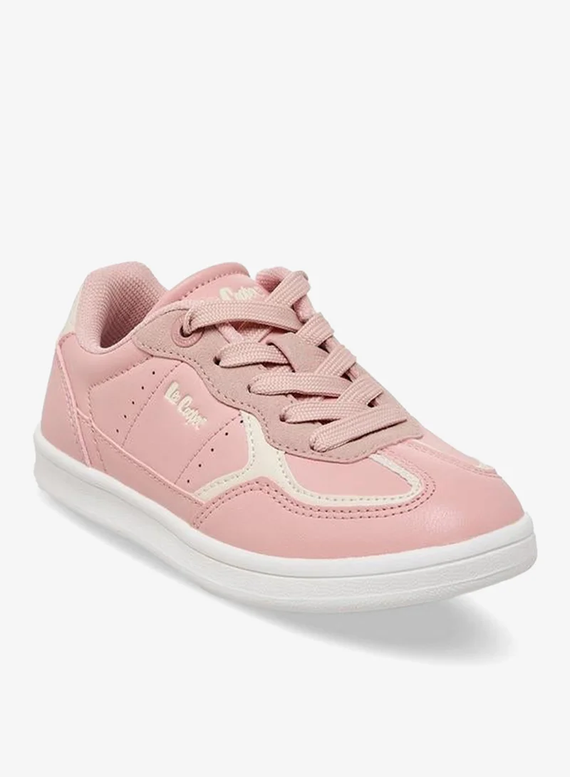 لي كوبر Girls Lace-Up Ankle School Sneakers