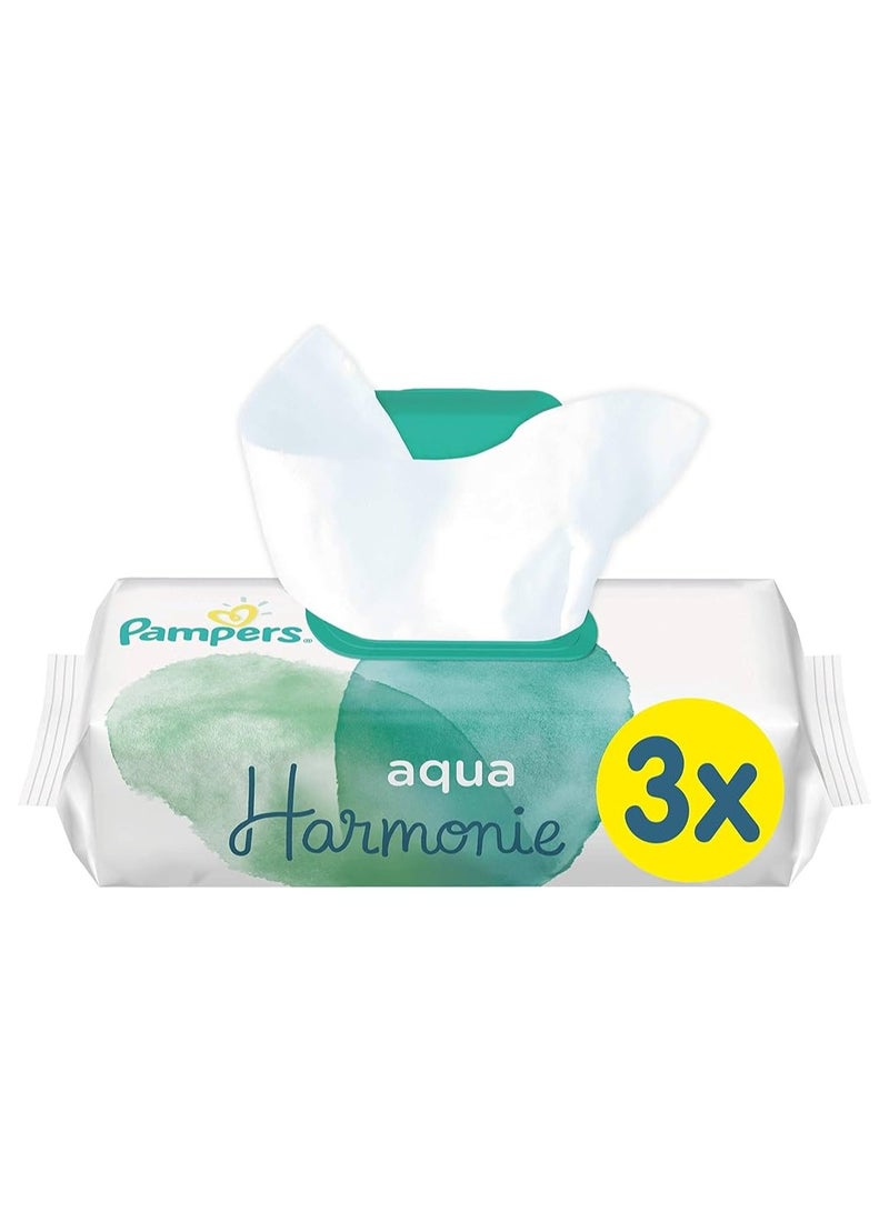 Pampers Harmonie Aqua Wet Wipes 9 Packs of 48 Wet Wipes - Image 2