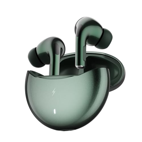 Fire-Boltt Aero TWS Earbuds Custom EQ, Wireless Bluetooth 5.4, Music & App Support, 50H Playtime, Fast Charging Case, 50ms Low Latency for Gaming, Touch Controls, IPX4 Waterproof, Clear Calls - Green - Image 1
