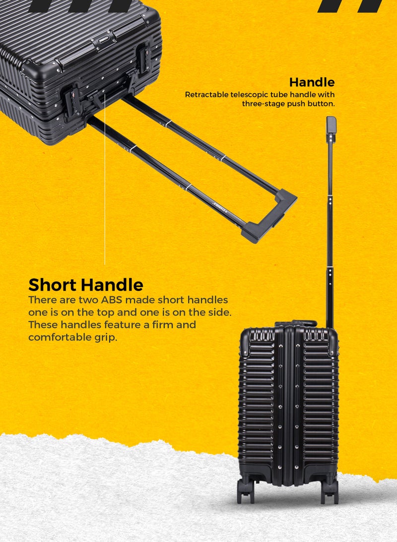 ستارجولد حقيبة الأمتعة TPC حقيبة جانبية صلبة عجلات قابلة للدوران 360 درجة وحقيبة سفر بنظام قابل للقفل - Image 2