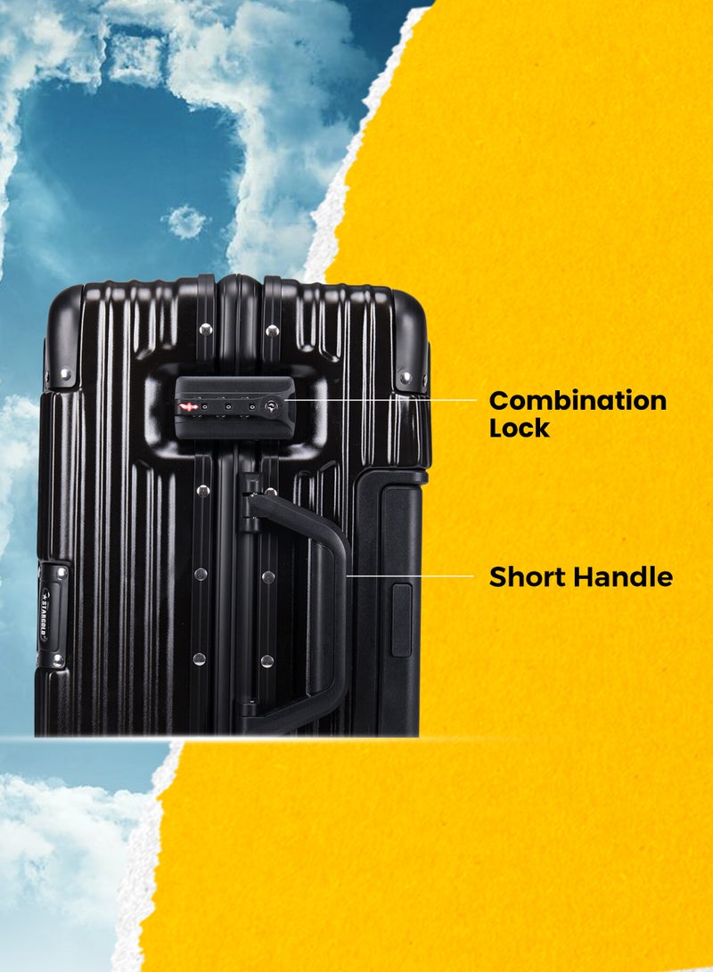 ستارجولد حقيبة الأمتعة TPC حقيبة جانبية صلبة عجلات قابلة للدوران 360 درجة وحقيبة سفر بنظام قابل للقفل - Image 5