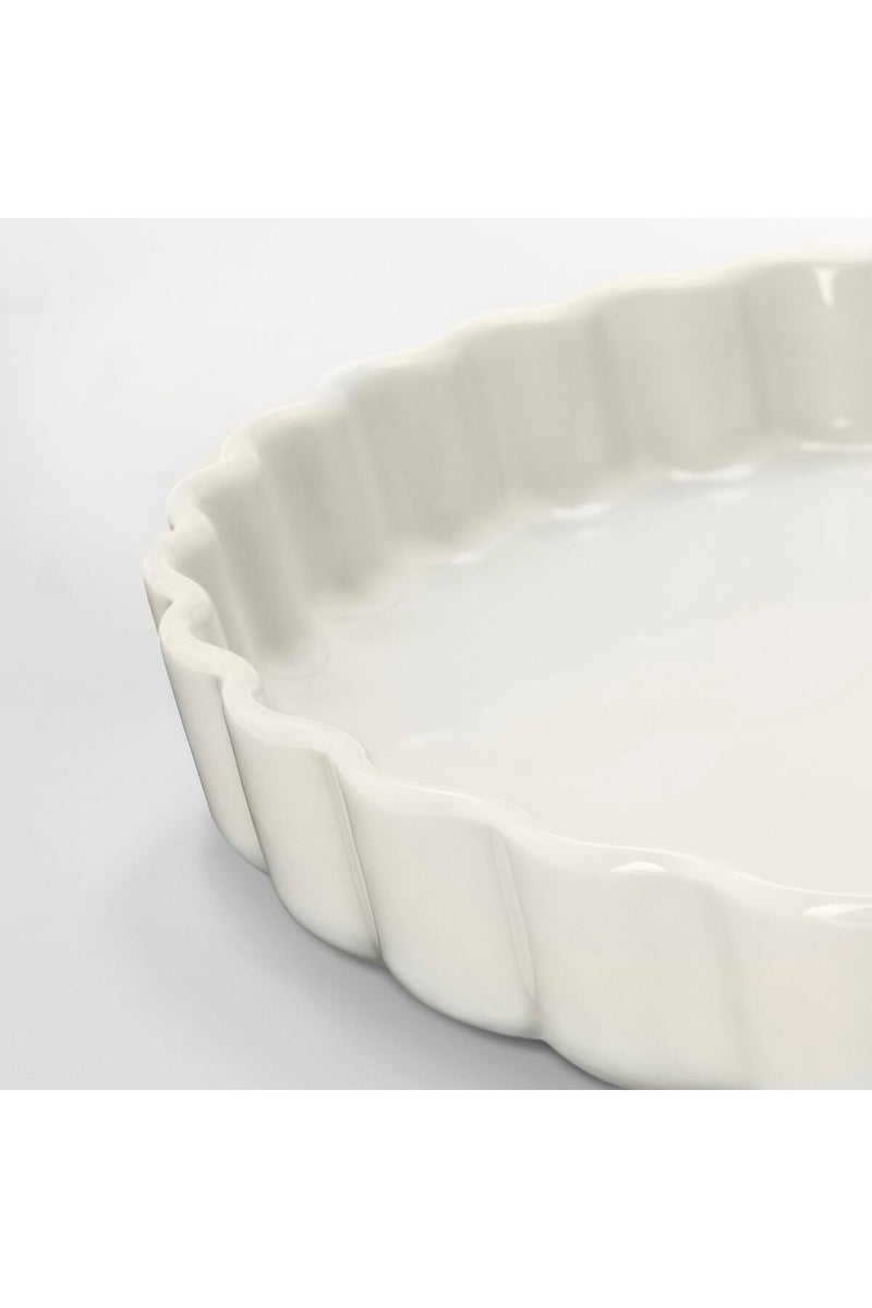 VARDAGEN Pie dish, off-white, 32 cm - Image 4