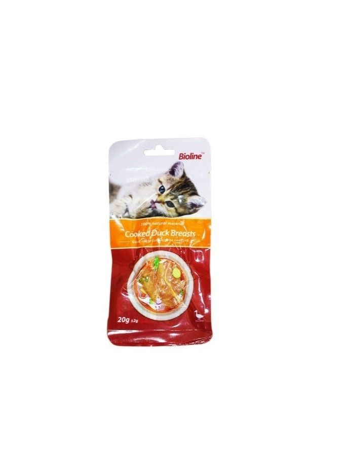 Bioline Cat Wet Cooked Duck Breast 5X20G