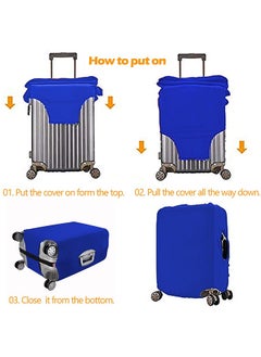 HomarKet Travel Luggage Cover Suitcase Protector Blue  - Image 5
