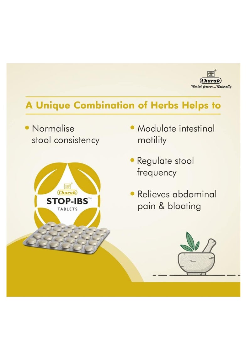 Charak Pharma PVT. LTD Stop-IBS Tablets (30 Tab)  - Image 3