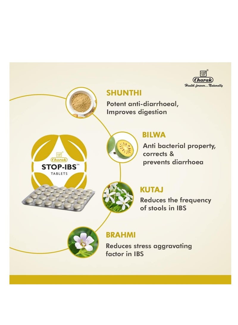 Charak Pharma PVT. LTD Stop-IBS Tablets (30 Tab)  - Image 4