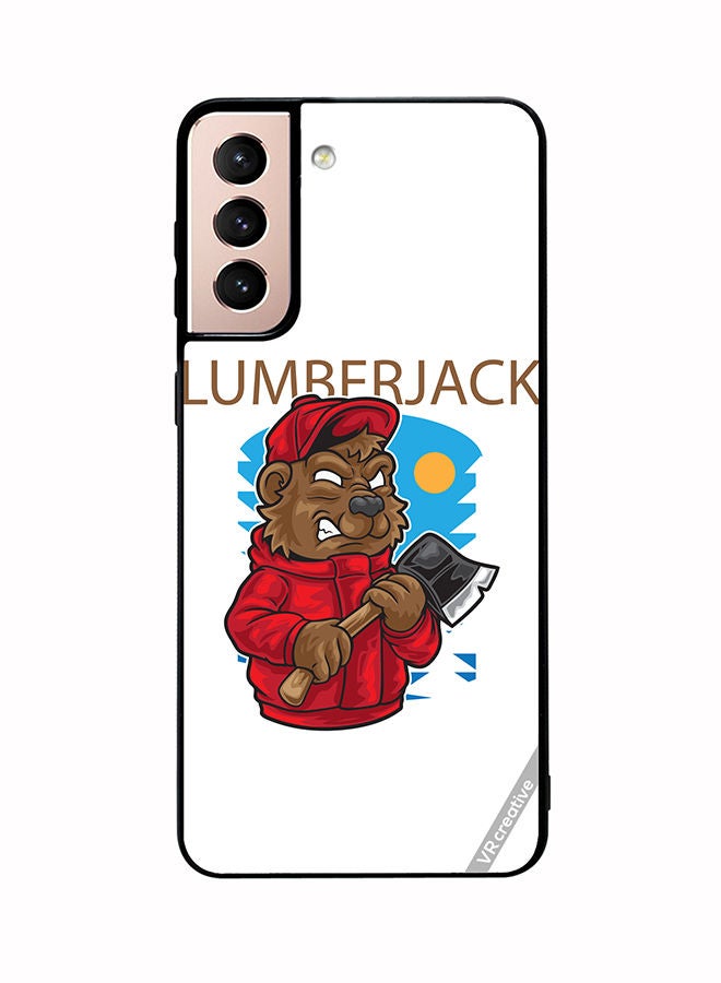 VR CREATIVE Protective Case Cover For Samsung Galaxy S21 Plus 5G Lumber Jack Design Multicolour - Image 1