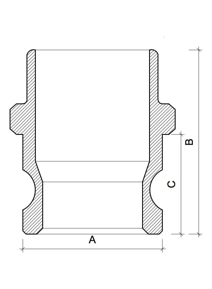 Aluminium Camlock Coupling Part F (2'') - Image 2