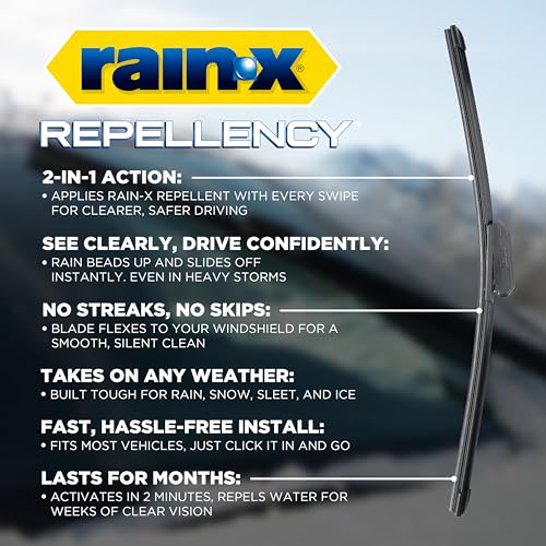 Rain-X RainX 810326 Repellency Water Repellent Wiper Blades 26 Windshield Wiper All Weather StreakFree for Enhanced Visibility wWater Repellency Formula Amazon Exclusive - Image 4