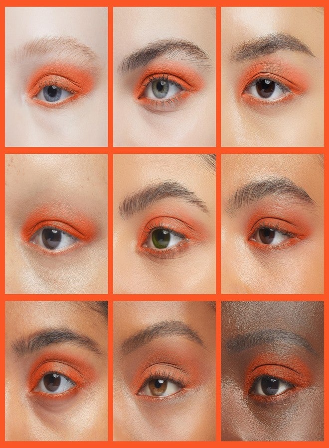 IS'MINE Single Orange Matte Eyeshadow Powder Palette High Pigment, Longwear, Intense Color Best Orange Eyeshadow - Image 4