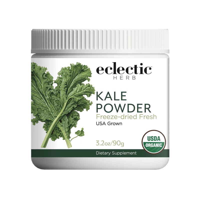 Eclectic herb Raw Fresh FreezeDried Kale Whole Food Powder 32 oz 90 g
