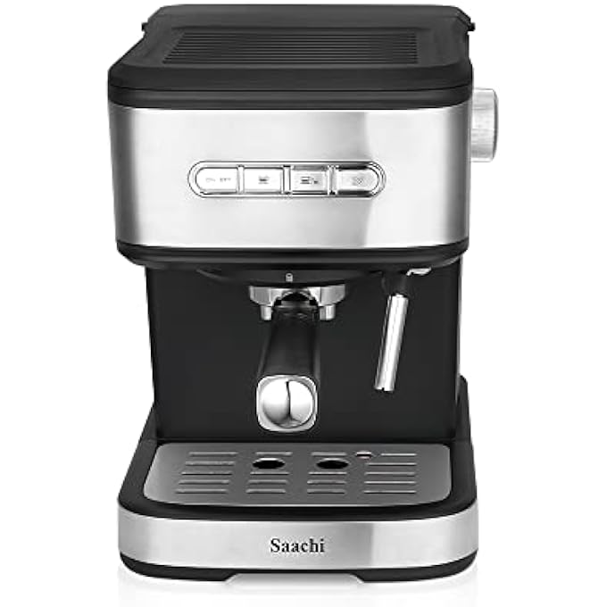Saachi Espresso Machine NlCof7062Bk With 20 Bar Automatic Steam Pressure Pump - Image 2