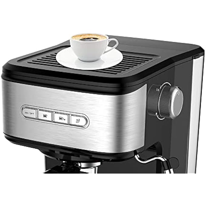 Saachi Espresso Machine NlCof7062Bk With 20 Bar Automatic Steam Pressure Pump - Image 3