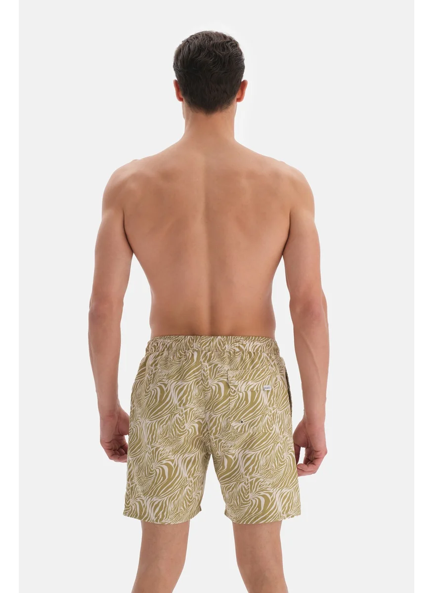dagi Mountain Green Zebra Des. Medium Shorts