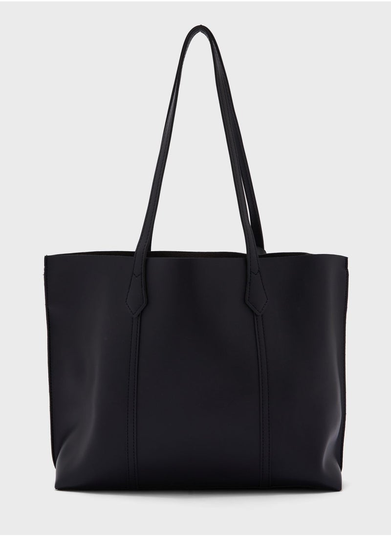 ELLA Tote Bag With Fob Detail  - Image 2
