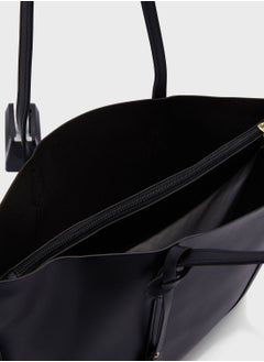 ELLA Tote Bag With Fob Detail  - Image 5