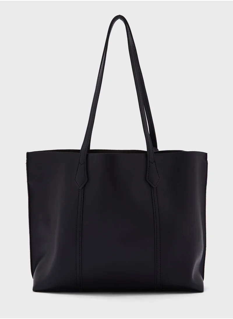 ELLA Tote Bag With Fob Detail