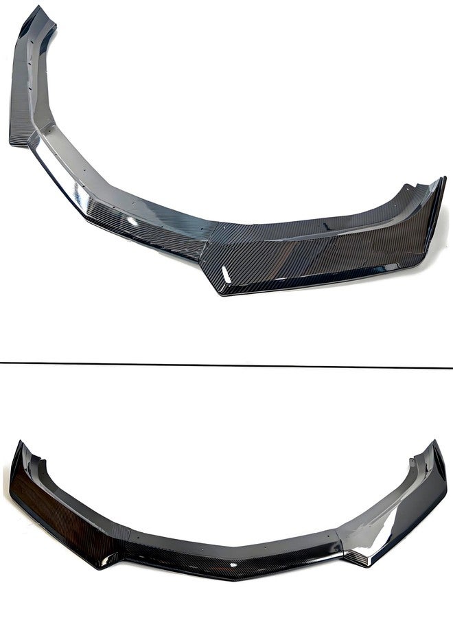 MUTUSAISI Front Bumper Lip Splitter Spoiler Compatible with 2016-2024 Chevy Camaro SS/ 2019-2024 LT LS RS, Air Chin Body Kit Accessories (Carbon Fiber Style) - Image 5
