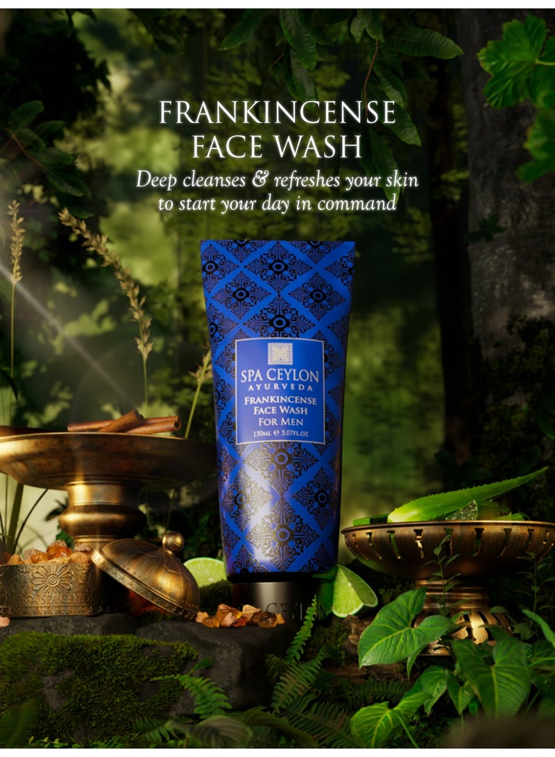 SPA CEYLON Frankincense Face Wash for men| Foam Face wash | Facial Cleanser | Exfoliating Face Wash and Cleanser | 150ml - Image 3