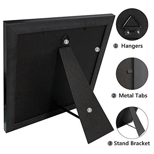 GraduationMall Graduation Photo Shadow Box Frame with Tassel Holder for 8x10 Pictures,Real Glass,Black Over Gold Double Mat,Wall & Tabletop Design - Image 5