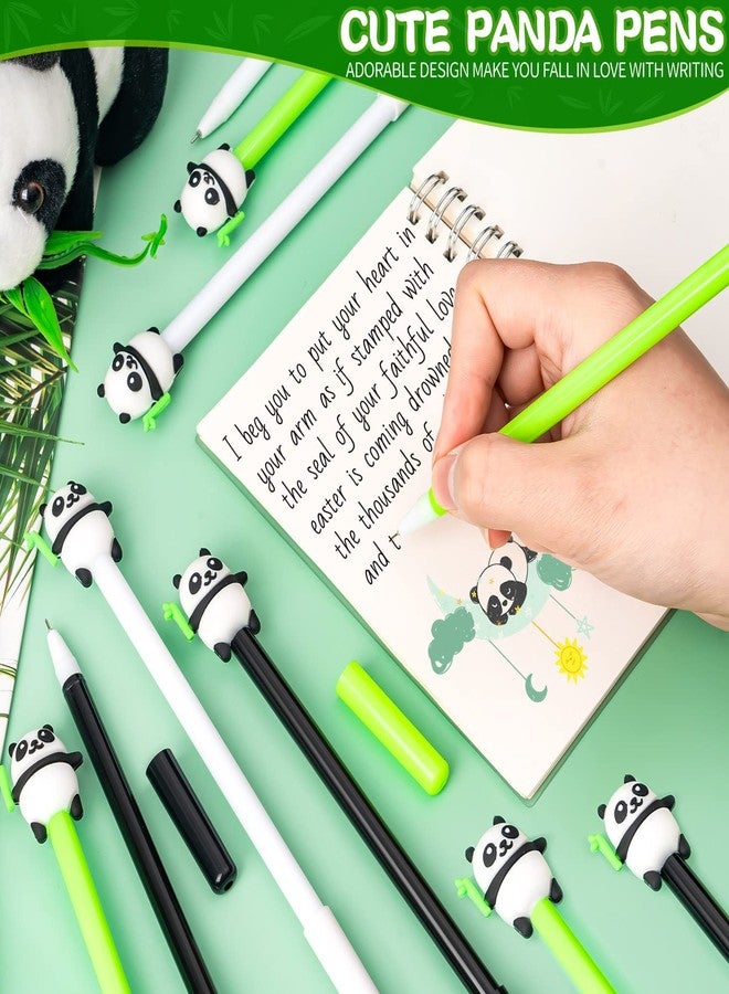 ZHBDMGK Panda Pens for Kids, 30Pcs Animal Cartoon Panda Gel Ink Pens, 0.5 mm Black Ink Pen for School Office Home Student Teacher Girls Boys Gift - Image 5