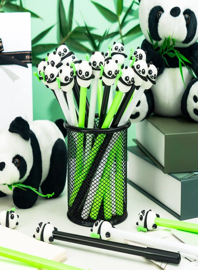 ZHBDMGK Panda Pens for Kids, 30Pcs Animal Cartoon Panda Gel Ink Pens, 0.5 mm Black Ink Pen for School Office Home Student Teacher Girls Boys Gift - Image 3