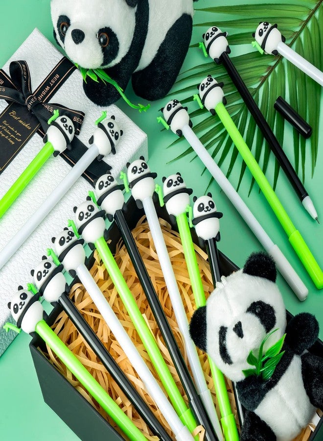 ZHBDMGK Panda Pens for Kids, 30Pcs Animal Cartoon Panda Gel Ink Pens, 0.5 mm Black Ink Pen for School Office Home Student Teacher Girls Boys Gift - Image 4