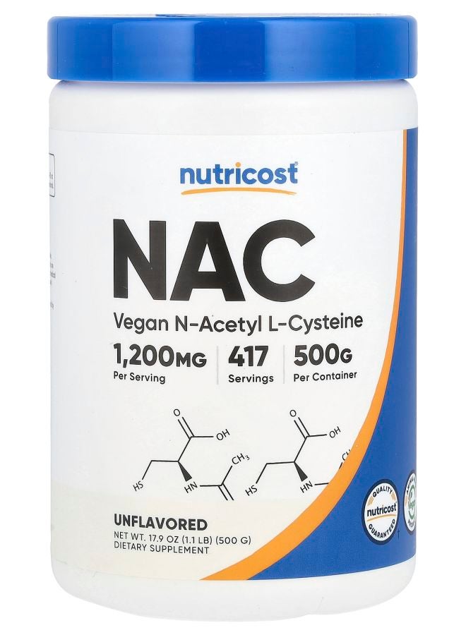 Nutricost NAC Unflavored 17.9 oz (500 g)