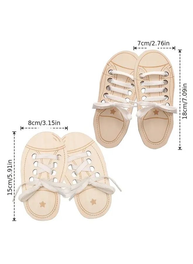 Baby Shoe Lace Threading Toy Educational Practice Tool For Toddlers Fine Motor Skills - Image 3