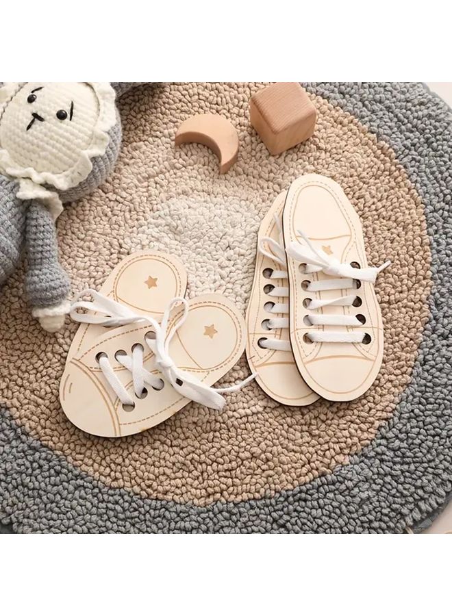 Baby Shoe Lace Threading Toy Educational Practice Tool For Toddlers Fine Motor Skills - Image 4