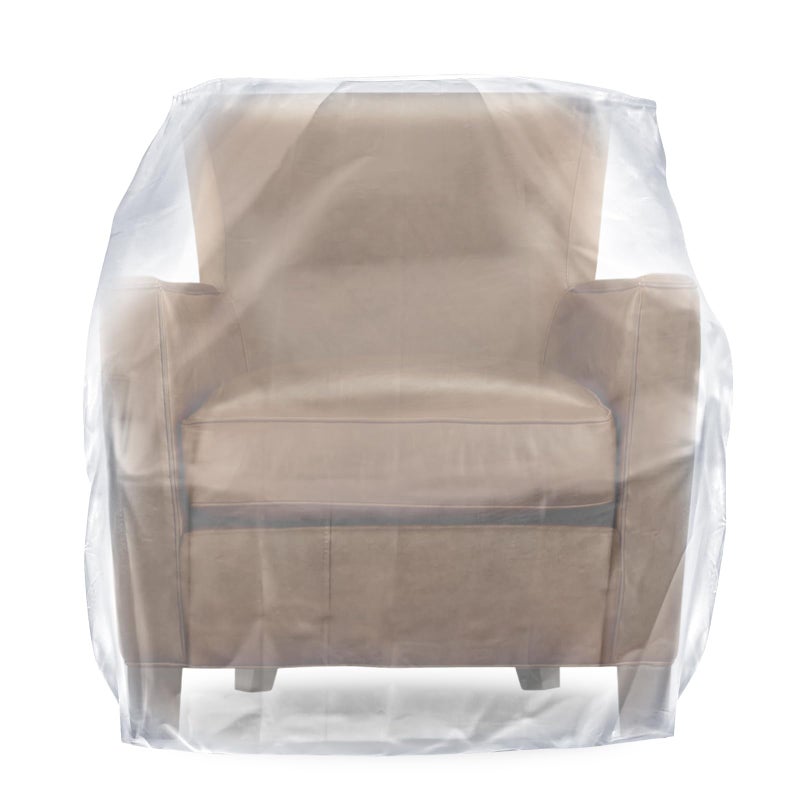 Heavy Duty Plastic Chair Covers ProtectorsExtra Thick Large Chair Furniture Storage Bags For MovingWaterproof Recliner Cover Plastic Covers For FurnitureClear Moving Bags for Armchair or Recliner