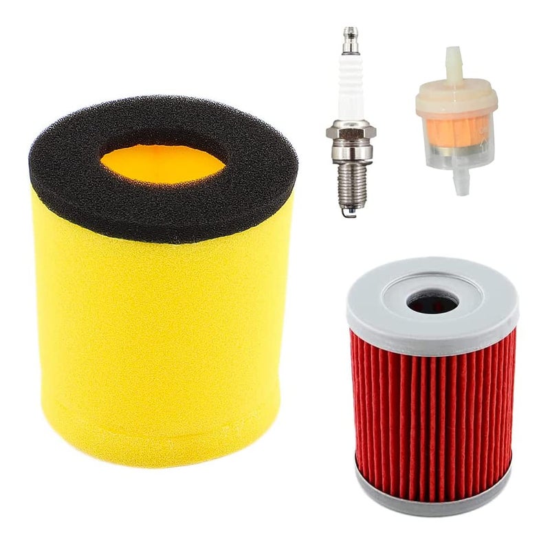 Cylinman 1378005G00 1378005G10 Air Filter Fit for Suzuki Ozark 250 LTF250 2x4 20022006 for Suzuki Quadsport Z250 LTZ250 2x4 20042006 for Suzuki King Quad 300 LTF4WDX 19911998 With Spark Plug