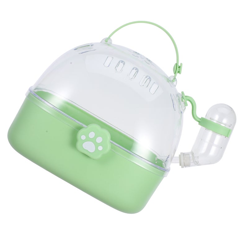 Small Animal Carrier Travel Carrier Portable Hamster with Water Bottle and Clear Cover for Small Pets Gerbils and Hamster - Image 1